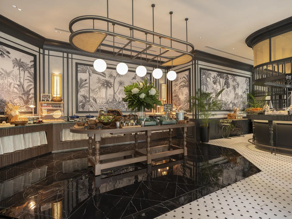 Entrepot's colonial-inspired interiors.