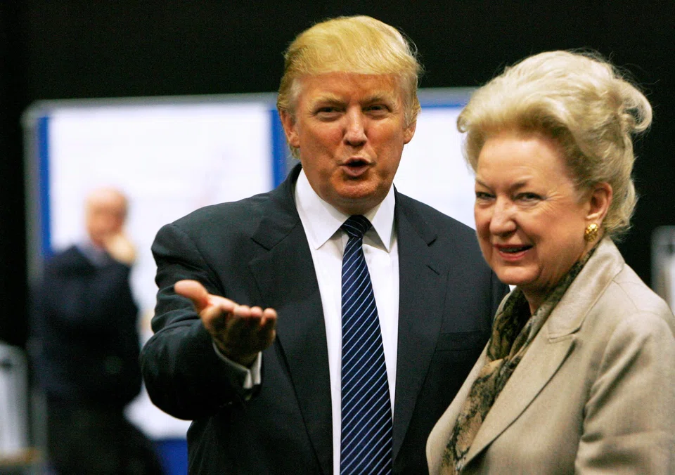 Maryanne Trump Barry (right), seen here with Donald Trump in a 2008 file photo, passed away at her home in Manhattan at 86.