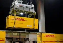 DHL Group does not operate ships but it uses them to transport containers.