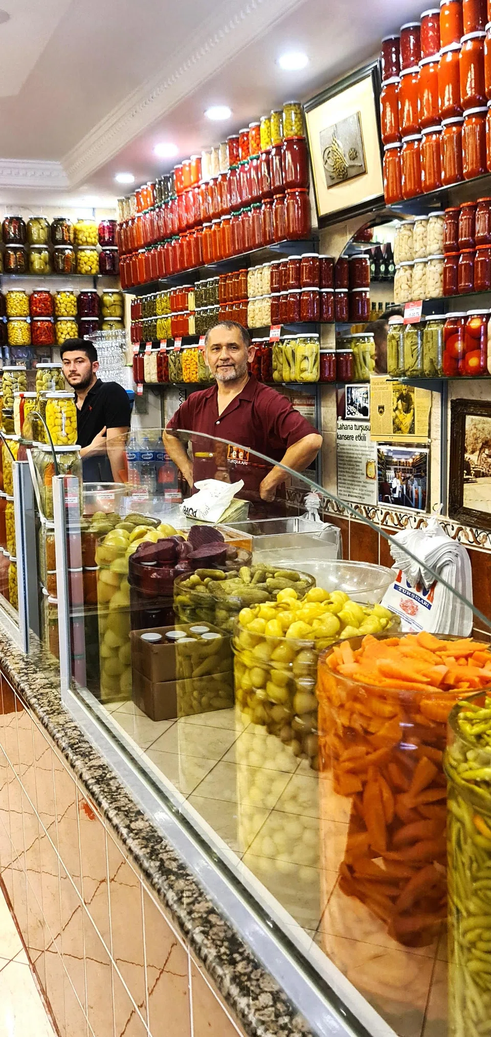 Petek Tursulari in the Beyoglu district is a popular pickle place.