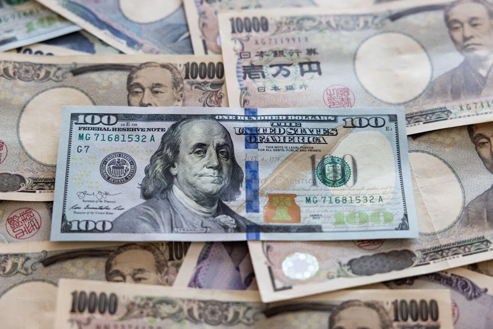 The dollar fell sharply to 155.01 yen from as high as 160.245 earlier in the day.