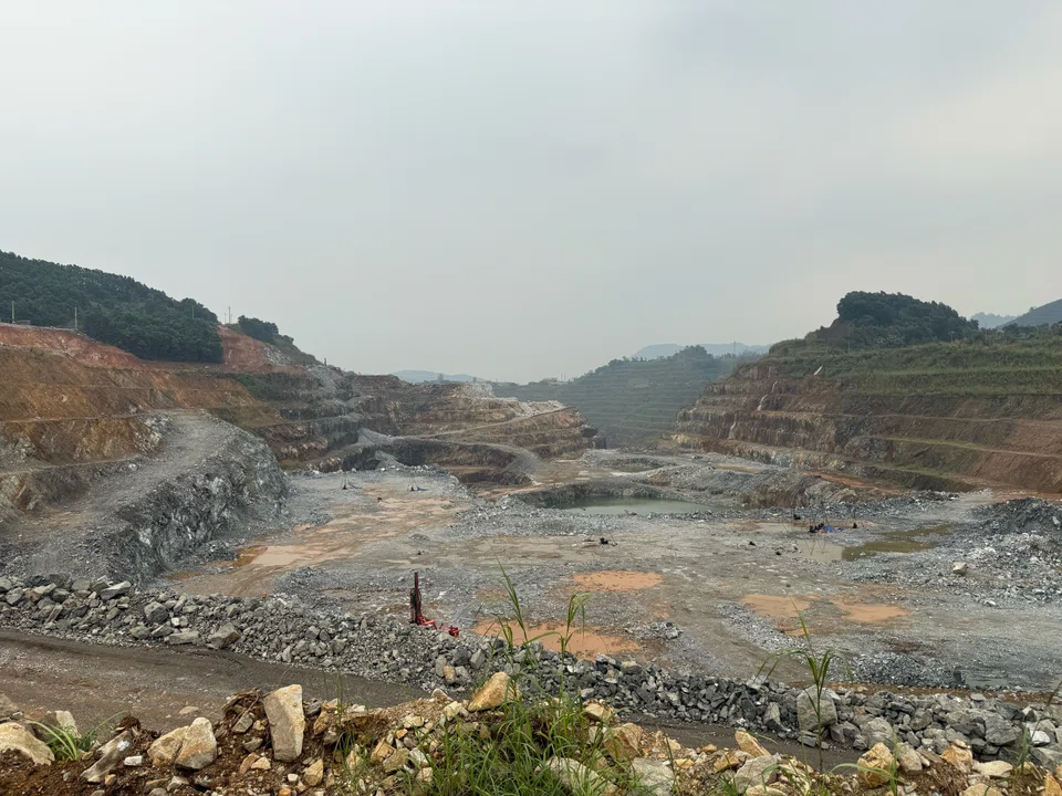 A section of Vietnam's Nui Phao polymetallic mine, one of the world’s largest tungsten deposits outside China. 