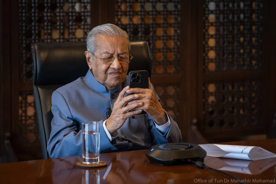 The soon-to-be 100-year-old former prime minister Mahathir Mohamad remains active on social media.