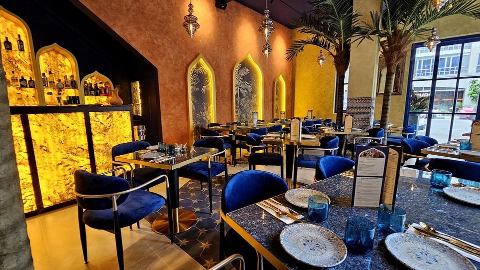 Tajine's colourful interiors.