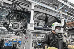 The Bank of Japan’s Tankan survey showed business confidence among the country's largest manufacturers rising to a reading of plus 12, up from plus nine three months earlier.