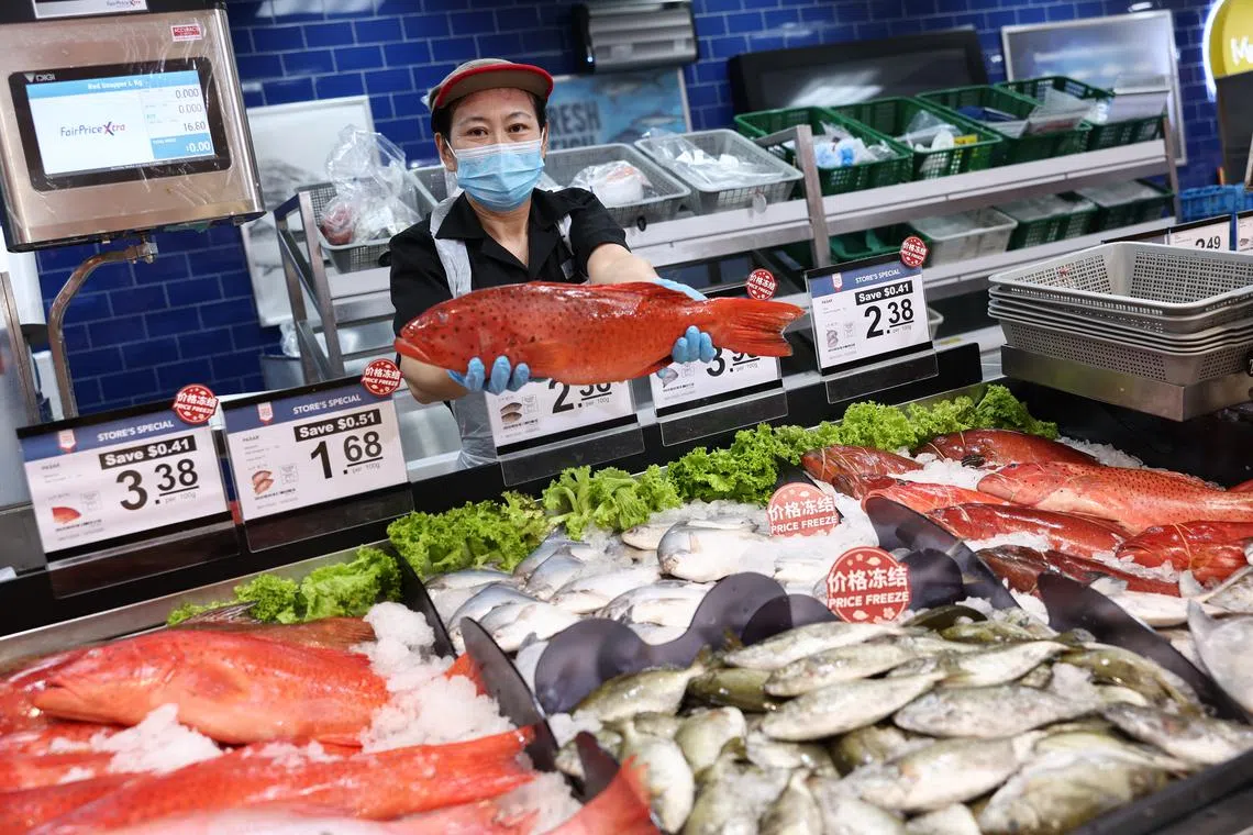 This is the third year that FairPrice Group is freezing prices on seafood and other popular fresh produce.