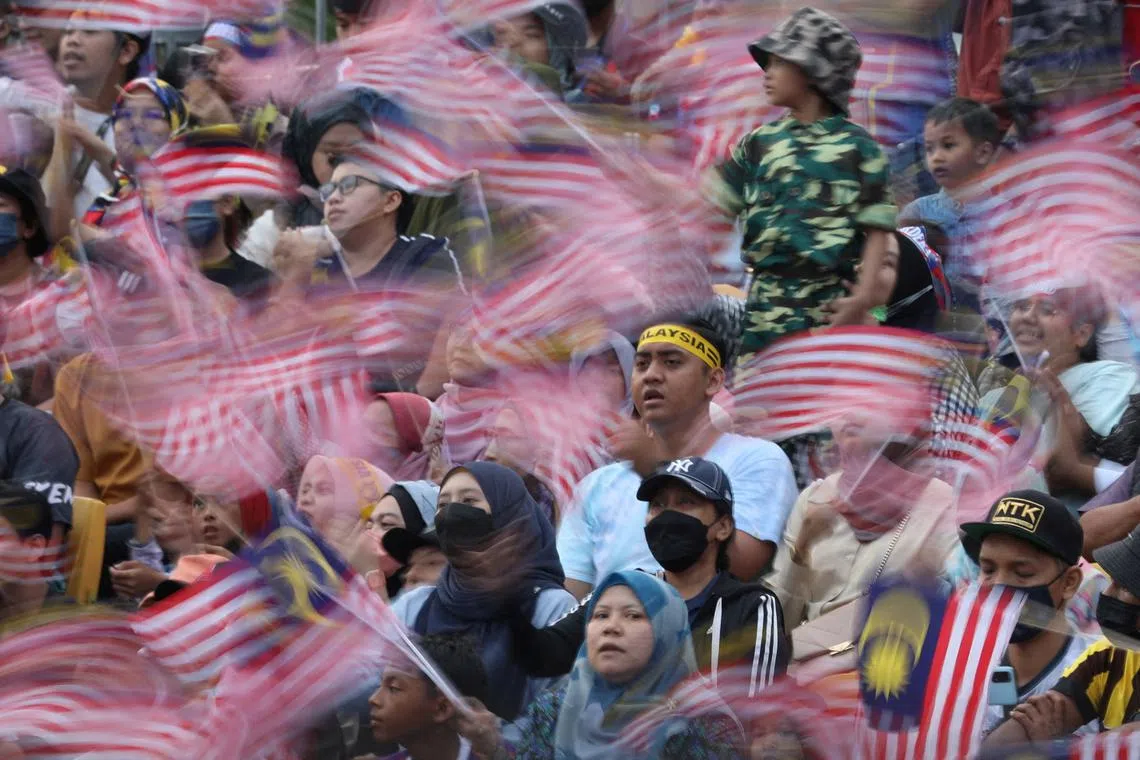 Malaysians celebrating National Day in August. About 21.1 million Malaysians are eligible to vote in the upcoming election, with some 5 million voting for the first time