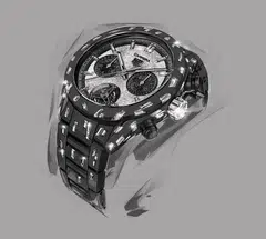 The TAG Heuer Carrera Plasma Diamant d'Avant-Garde Chronograph Tourbillon 44 mm.