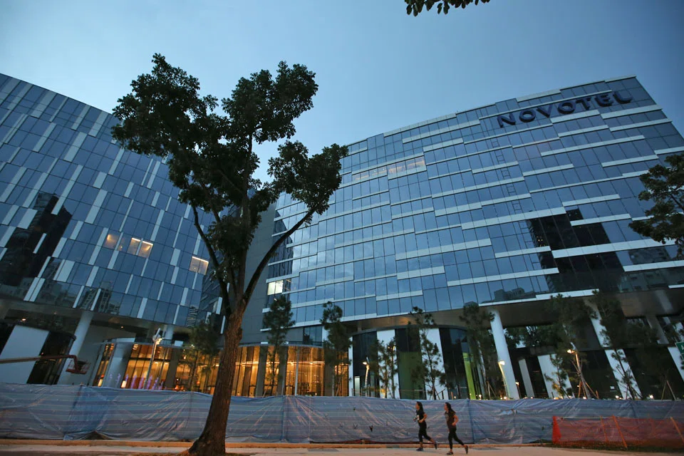 Oxley Holdings' hotel development Novotel Singapore and Mercure Singapore on Stevens Road.