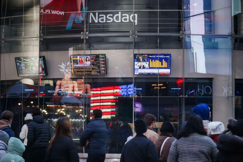 The Nasdaq Composite dropped 178.4 points, or 0.76 per cent, to 23,414.679 at the opening bell.