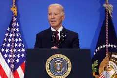 US President Joe Biden said Donald Trump’s threats to slap huge tariffs on imports were a “major mistake” and challenged Trump to build on what he said were the successes of his own administration.