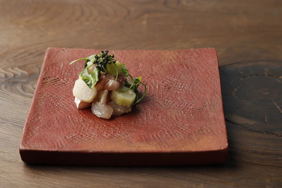 Beautifully composed dishes on the menu.