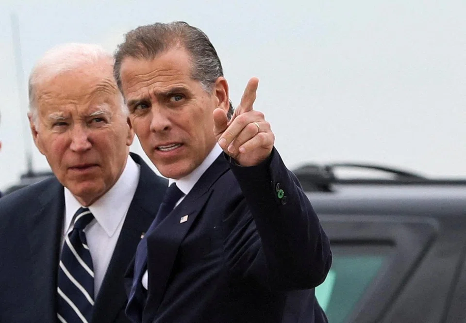 (Right) Hunter Biden's case has long been a thorn in the Biden family’s side, particularly during this election year when Republicans have charged that Hunter was being treated too leniently.