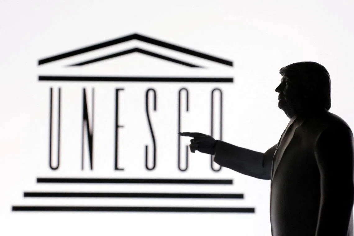 The US provides about 8 per cent of Unesco’s total budget, down from about 20 per cent at the time Trump first pulled the US out of the agency.