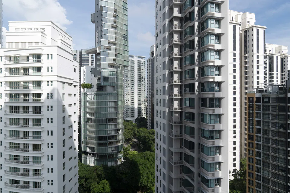 Singapore property stocks, hit hard by rising rates, would have greater upside in a recovery.