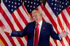 Donald Trump is in a close race with Democratic incumbent Joe Biden ahead of the Nov 5 presidential election.