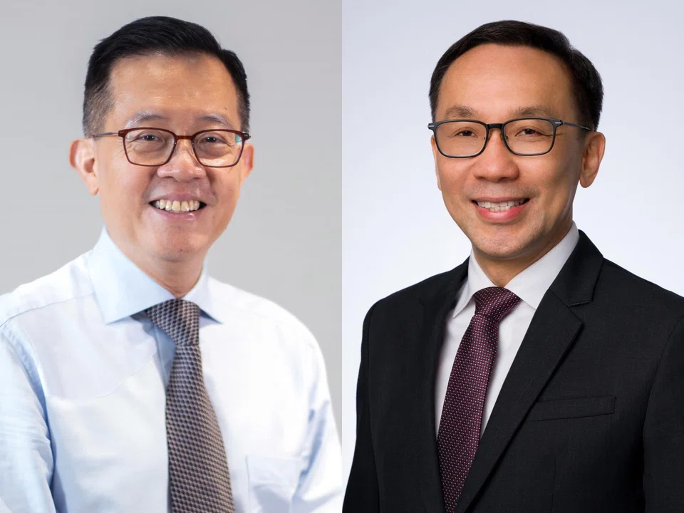 Head of civil service Leo Yip (left) will be succeeded by Chan Heng Kee (right) on Apr 1.