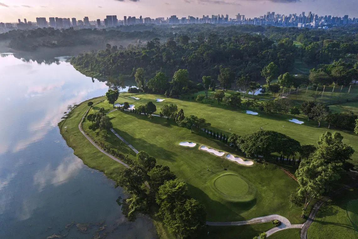 The golf courses include Singapore Island Country Club's Bukit course (above).