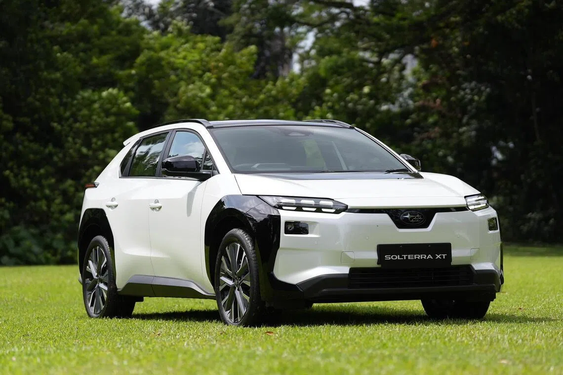 The Solterra rides and handles nicely, tackling both corners and bumps with finesse.