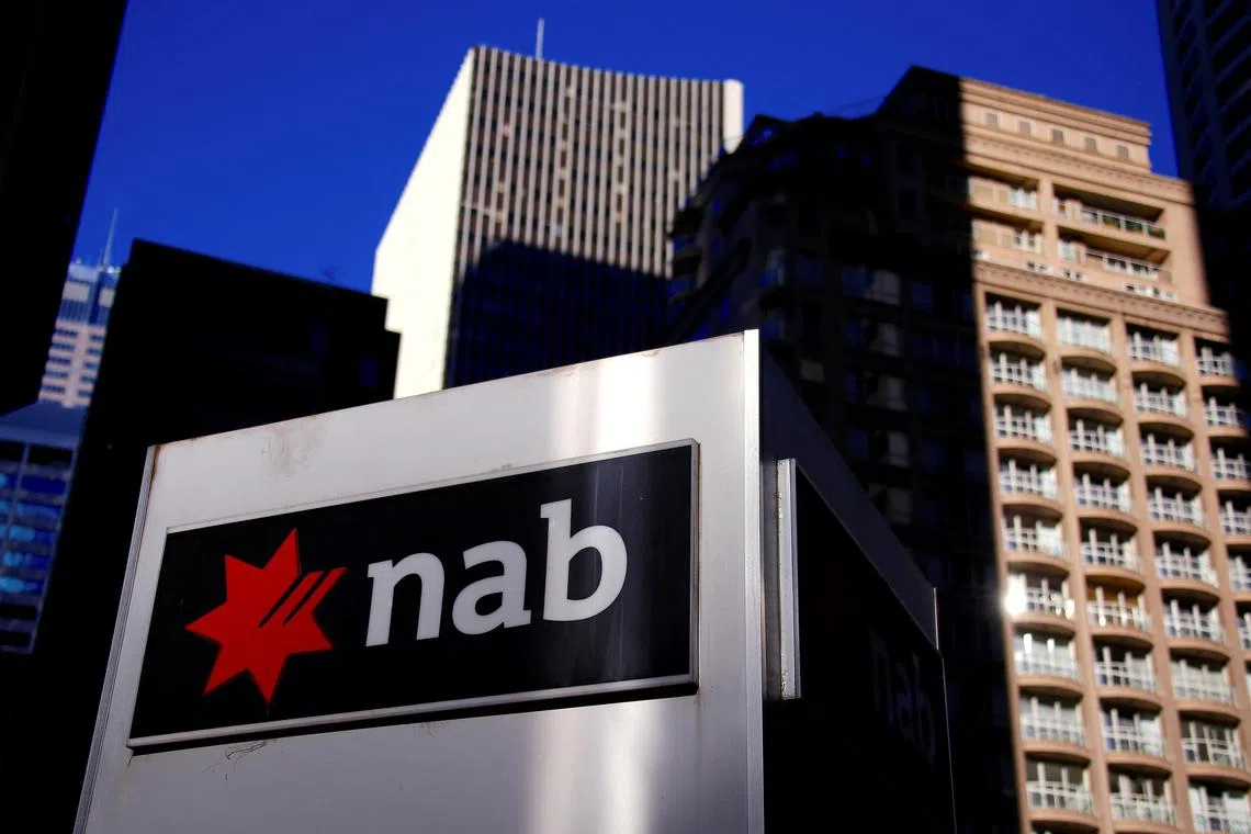 NAB shares fell as much as 8 per cent in early trading before settling down 7 per cent by mid-session on Wednesday, their biggest intraday decline in five years.