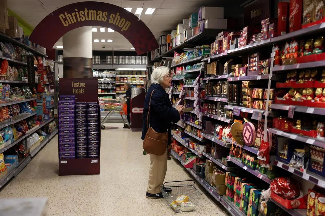 Britain’s overall consumer price inflation rate fell to 3.2 per cent in November. 