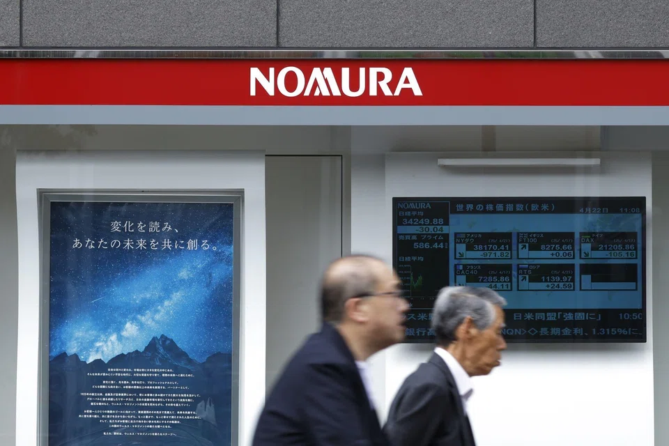 Compensation paid in the year ended March to Nomura’s seven executive officers totaled 4.6 billion yen (S$41.3 million), up 3 per cent from the previous year when there were eight such officers.