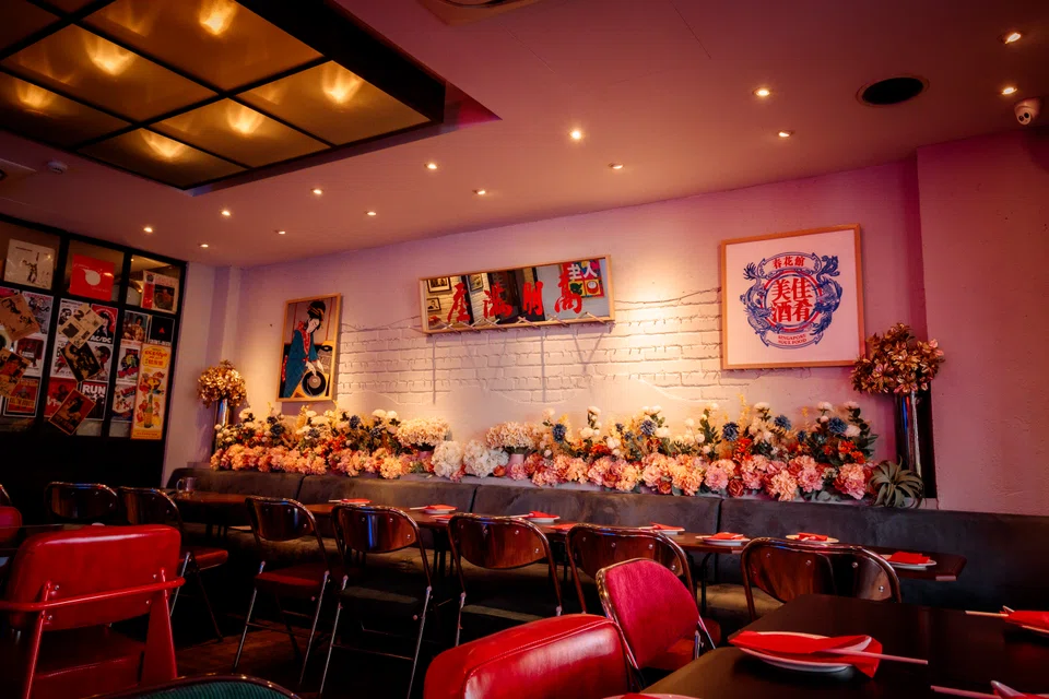 Choon Hoy Parlor's retro surroundings.