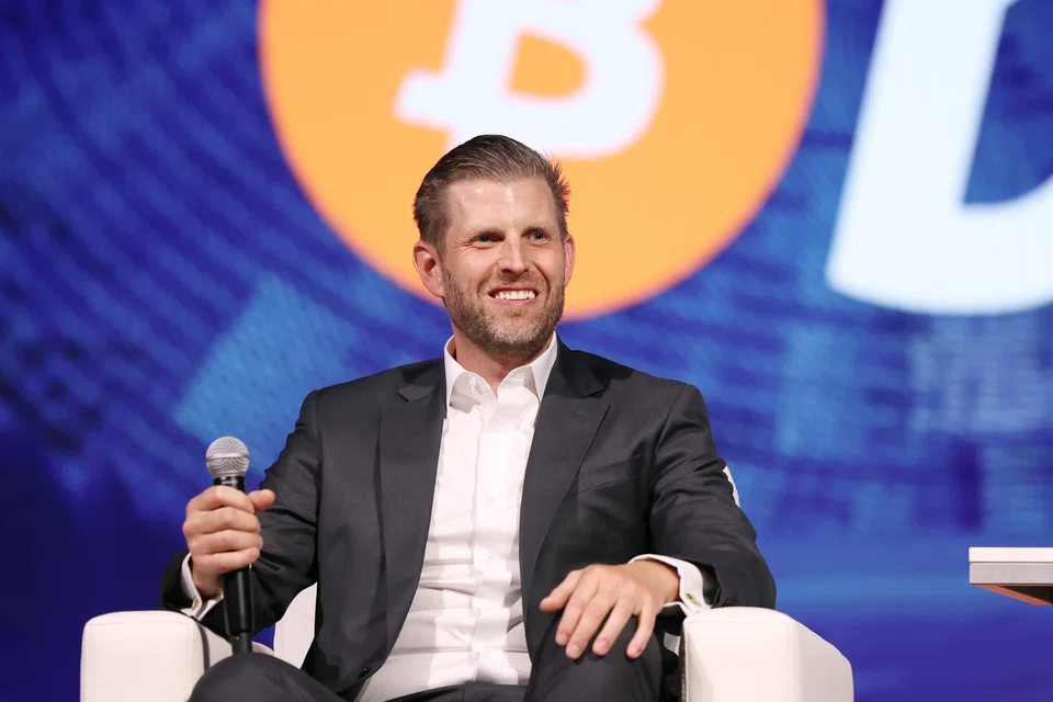 Eric Trump leads some US cryptocurrency ventures and is described by the event organiser as “one of the most vocal advocates of his father and the Make America Great Again movement”.