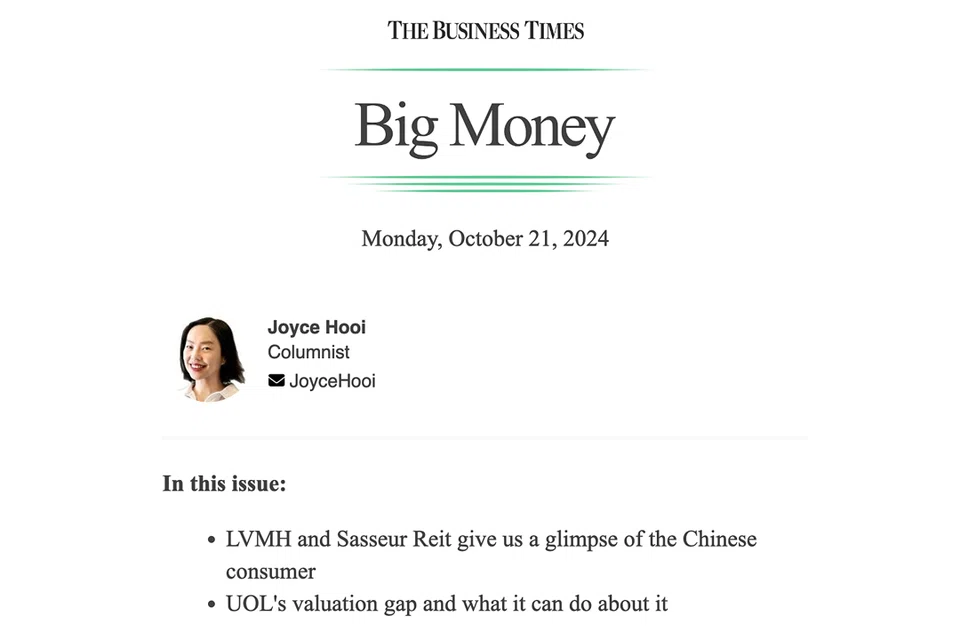 A tale of two kinds of Chinese consumers emerged last week, as updates from LVMH and Sasseur Reit gave us a glimpse of what to expect beyond the Great Wall, writes BT columnist Joyce Hooi.