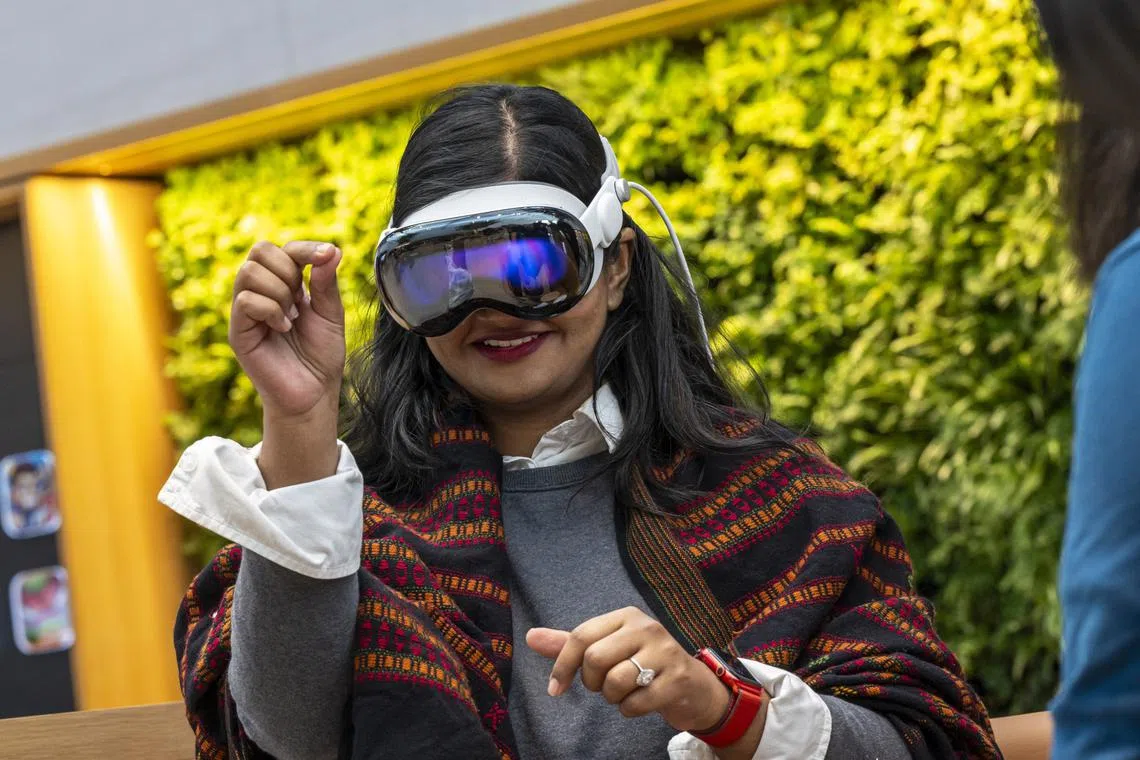 Apple Intelligence on the Vision Pro will include standard features such as the Writing Tools interface, Genmojis and the Image Playground app.