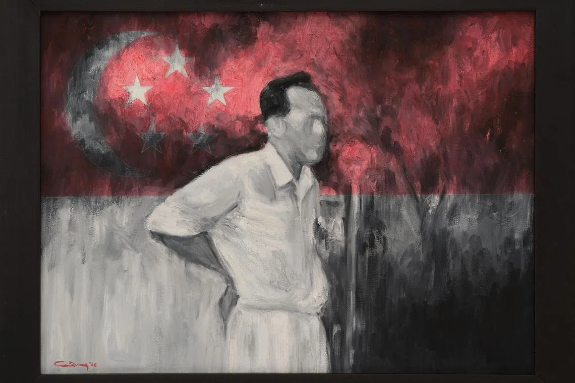 Foo Kwee Horng's painting Majulah (2016) is a spectral meditation on nationhood and memory.