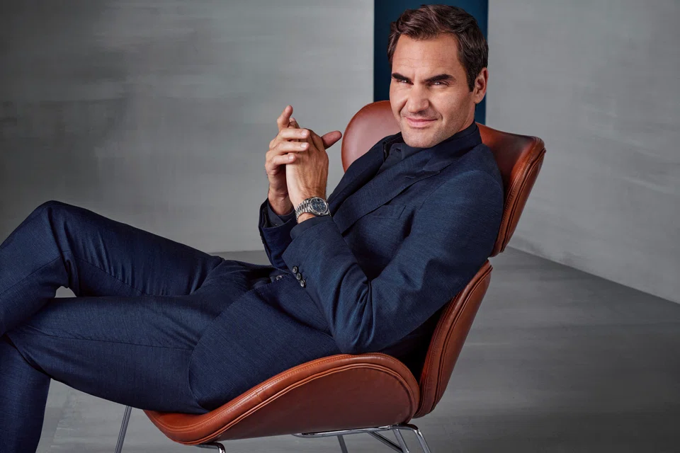 Rolex Testimonee Roger Federer.