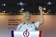 At a rally in Tampines, SM Lee Hsien Loong said that the PAP has received “a clear mandate” in every election since independence, enabling it to deliver jobs, progress and security, as well as handle crises such as the Covid-19 pandemic.