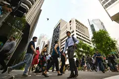 Real wages for workers at the 20th percentile falls 3 per cent year on year, after taking inflation into account.