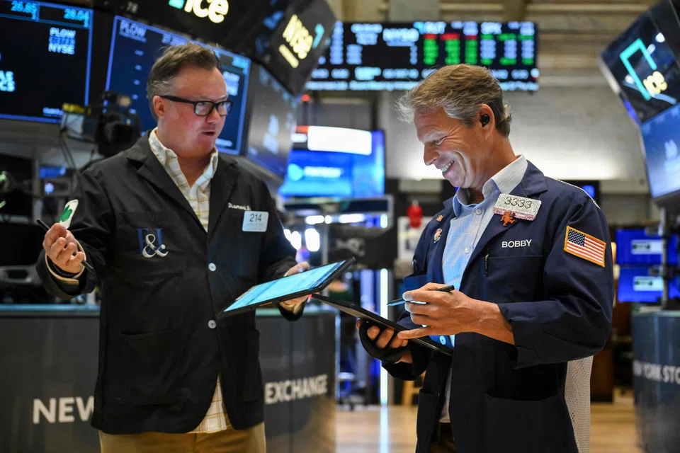 The Dow Jones Industrial Average jumped 2.8 per cent to close at 42,410.10 on Monday.