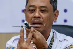 Nurcahyo Utomo, an investigator in Indonesia’s National Transportation Safety Committee (KNKT), speaking to reporters on Thursday (Nov 10). The  KNKT report identified several factors that contributed to the deadly plane crash last year.