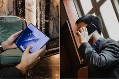 The Samsung Galaxy Z Trifold's design allows it to switch between a compact phone and a larger screen, giving users more space to browse, watch or work. 