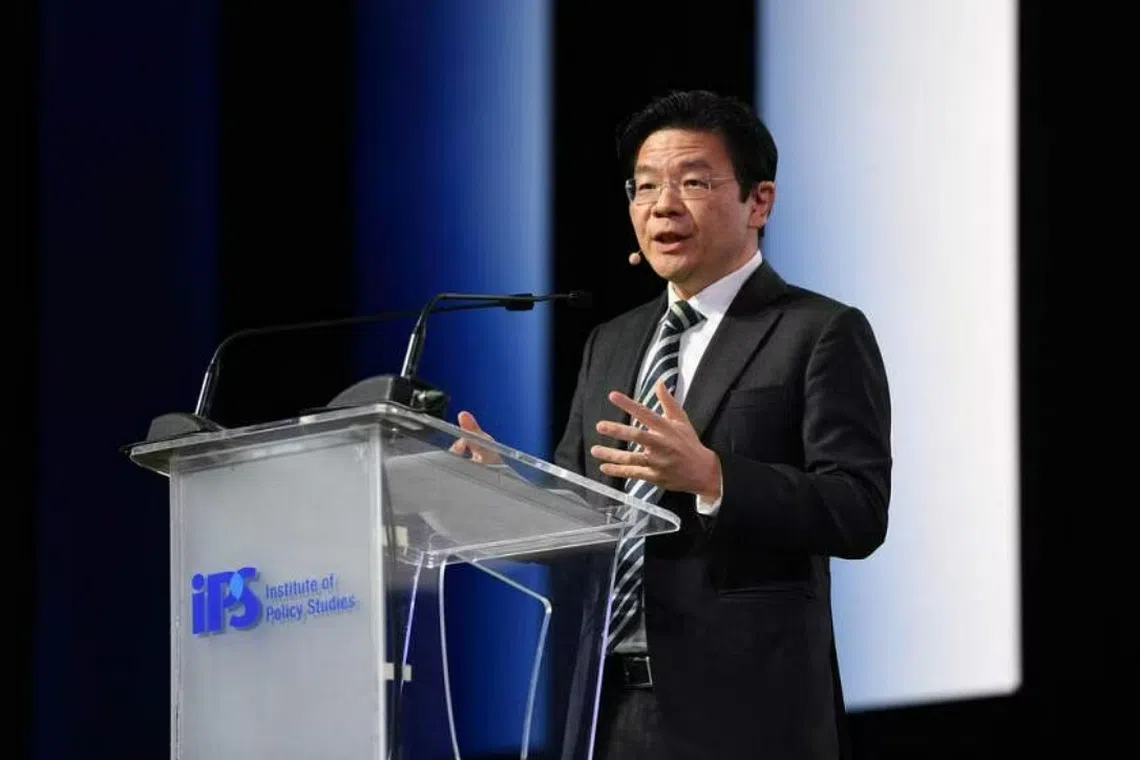 It must also be recognised that formal education early in life is not the endpoint of Singapore’s meritocracy, said DPM Lawrence Wong. ST PHOTO: SHINTARO TAY