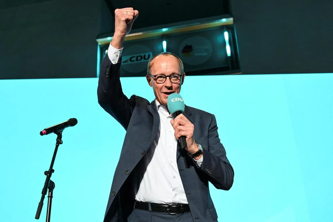 Likely chancellor Christian Democratic Union (CDU) party leader Friedrich Merz is expected to seek an alliance with the SPD after a bruising campaign that highlighted deep policy divisions, in particular over migration.