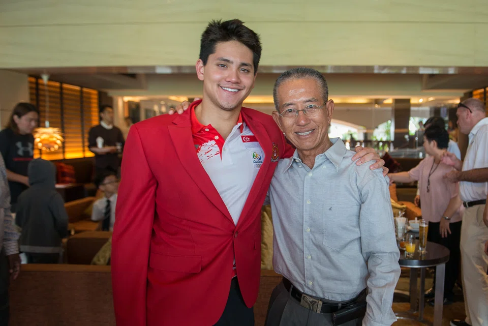 Swimming coach Vincent Poon (right) knew Joseph Schooling was a "special boy" from the start.