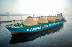 The Karmol LNGT Powership Antarctica, which was delivered in June, is one of the four FSRU projects Seatrium has delivered for Kinetics to date. 