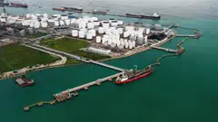 The Advario Singapore Chemical terminal on Jurong Island. Despite high costs, Advario Asia-Pacific takes a strategic long-term view on green bets such as ammonia.