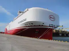 BYD exported its first batch to Belgium, Germany and UK on Aug 25, carried out by the Chinese auto giant's own vessel – the BYD Zhengzhou.