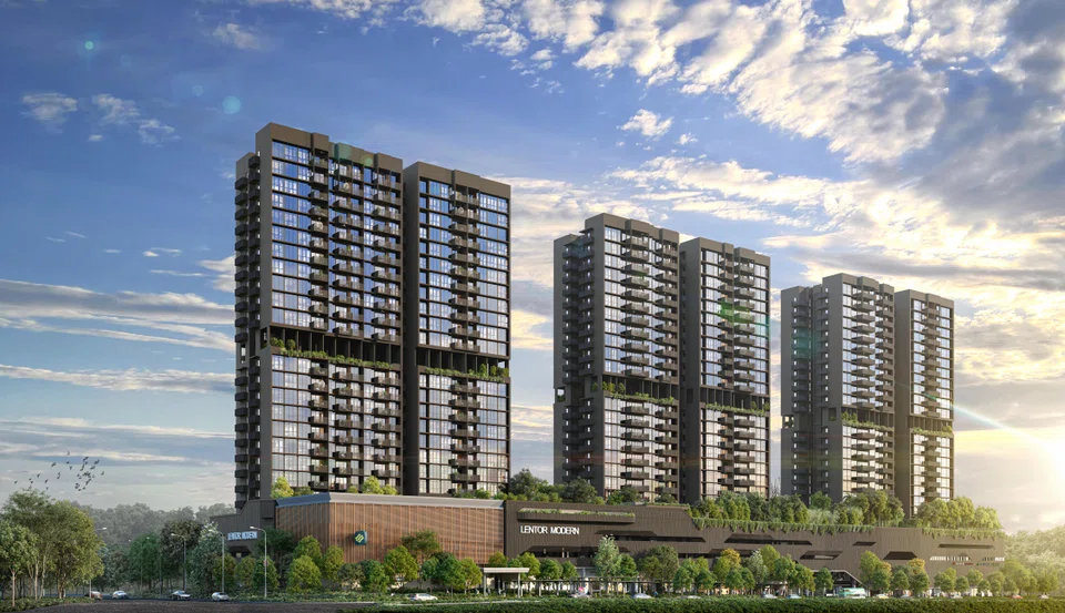  Lentor Modern  fetched a median price of S$2,108 per square foot when launched.