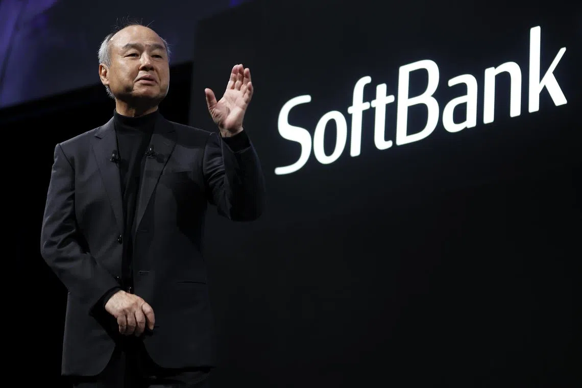 Masayoshi Son, chairman and chief executive officer of SoftBank Group Corp(top). The Japanese billionaire joins a number of technology executives angling to win favour from the incoming administration.