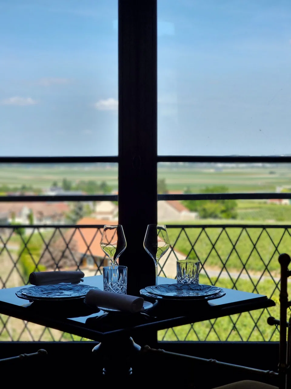 A contemplative view from Chateau Sacy.