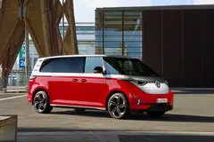 Volkswagen’s ID Buzz offers a great view from the driver’s seat, the steering is light and the ergonomics make sense.