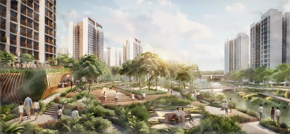 Comprising some 130 ha or around 200 football fields, the former Kranji racecourse will be the site of a new estate with some 14,000 public and private homes.