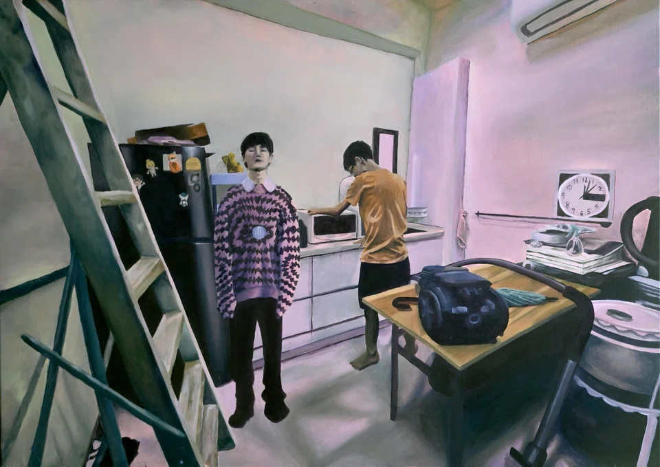 Lee Yu Xun's painting was one of the winners of the 13-19 Art Prize 2024.