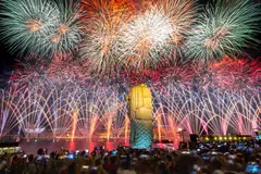 Multi-coloured fireworks are set to illuminate the night sky at 8.15pm on Aug 9. 